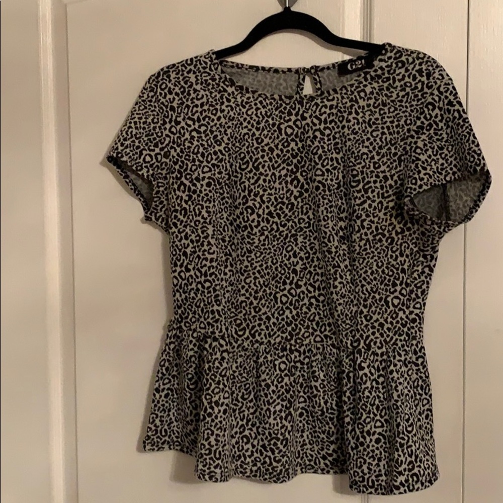 G21 leopard peplum top Uk 14